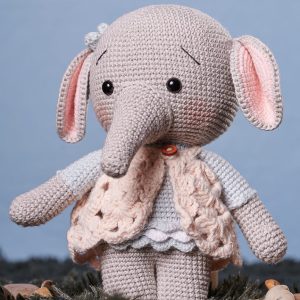 Muñeca Elefantita Celeste